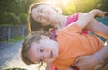 Mom plays with child. Royalty Free Stock Photo
