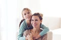 Mom with pre teen daughter Royalty Free Stock Photo