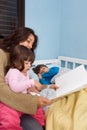 Mom Reading Bedtime Stories Royalty Free Stock Photo