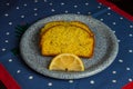 Mom`s homemade zesty lemon poppy seed bread