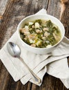 Sausage Kale Potato Soup Royalty Free Stock Photo