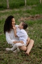 mom and son sharing a wonderful afternoon