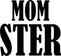 MOM STER jpg image with SVG Cutfile for Cricut and Silhouette Royalty Free Stock Photo