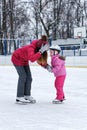 Winter fun family Royalty Free Stock Photo