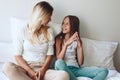 Mom with tween daughter Royalty Free Stock Photo