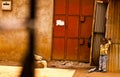 MOMBASSA, KENYA. DECEMBER 18, 2011: Kenyan boy waiting on the roadside in the shade..