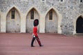 A moment of the changing of the guard at Windsor Castle, England Royalty Free Stock Photo