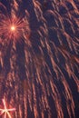 The moment of explosion of fireworks