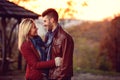 Moment of happiness- beautiful young couple