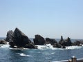 A moment in huatulco bay beach Royalty Free Stock Photo