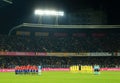 Moment of silence for the memory of Johan Cruyff before match