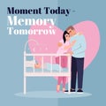 Moment today, memory tomorrow social media post mockup