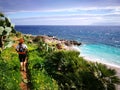 Trail running race at Riserva dello Zingaro in Sicily.