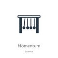 Momentum icon vector. Trendy flat momentum icon from science collection isolated on white background. Vector illustration can be