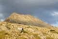 Momin Dvor peak at sunset in Pirin National Park, Bulgaria Royalty Free Stock Photo