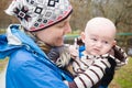 Mommy and Cranky Baby Royalty Free Stock Photo