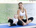 Mommy daughter yoga