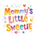 Mommy`s little sweetie Royalty Free Stock Photo