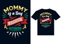 mommy of tiny warrior nicumom t-shirt design vector typography, print Royalty Free Stock Photo