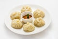 Momo Chicken dumplings Royalty Free Stock Photo