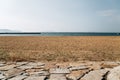 Momochi seaside park sand beach in Fukuoka, Japan Royalty Free Stock Photo