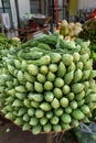 Karela vegetables or bitter gourd or bitter melon on market in Mumbai. India