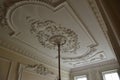 Fine plaster ceiling at Mompesson House, Salisbury, Wiltshire, England Royalty Free Stock Photo