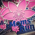 Moms' Run Medals Royalty Free Stock Photo