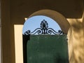 Ironwork in the Grounds of the Mon Repose Palace on the Greek Island of Corfu Royalty Free Stock Photo