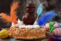 Mona de pascua, cake eaten in Spain on Easter Monday