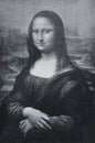 The Mona Lisa by Leonardo Da Vinci in a vintage book Leonard de Vinci, author A. Rosenberg, 1898, Leipzig