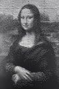 Mona Lisa monochrome artwork portrait