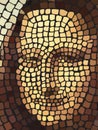 Mona Lisa portrait mosaic art