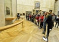 Mona Lisa in Museum Louvre Royalty Free Stock Photo