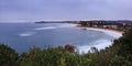 Mona Vale Rock Pool Dist panorama Royalty Free Stock Photo