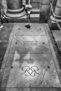 Tomb of Prince Rainier III inside the Cathedral of Monaco