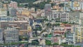 Monaco church Sainte Devote bridge principality mountain city state timelapse.