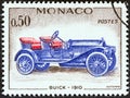 MONACO - CIRCA 1961: A stamp printed in Monaco from the `Veteran Cars` issue shows Buick, 1910, circa 1961.