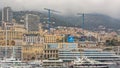 Monaco Construction Site Cranes