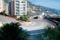 Monaco, France, 25th of February 2020: The Fairmont Hairpin or Loews Curve, Monaco Grand Prix Royalty Free Stock Photo