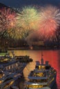 Monaco - French Riviera - Firework Display Royalty Free Stock Photo