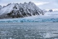 Monaco Glacier in Woodfjorden - Svalbard Islands Royalty Free Stock Photo