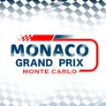 Monaco Grand Prix Checkered Background