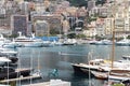 Monaco harbour along the Mediterranean Riviera