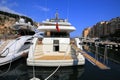 Luxury yachts moored in the Port de Fontvieille in Monaco