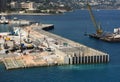 Monaco - June 17, 2019: Building construction on the coast of Monaco