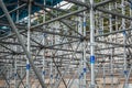 Steel structural pattern of under event stand scaffolding Monaco