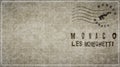 Monaco Moneghetti Vintage Mail Envelope Royalty Free Stock Photo