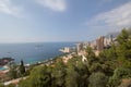 Monaco Monte carlo cityscape, principality aerial view Royalty Free Stock Photo