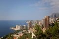 Monaco Monte carlo cityscape, principality aerial view Royalty Free Stock Photo